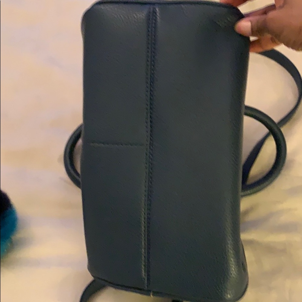 Brooklyn Industries Blue Vegan Leather Bag - Picture 7 of 8
